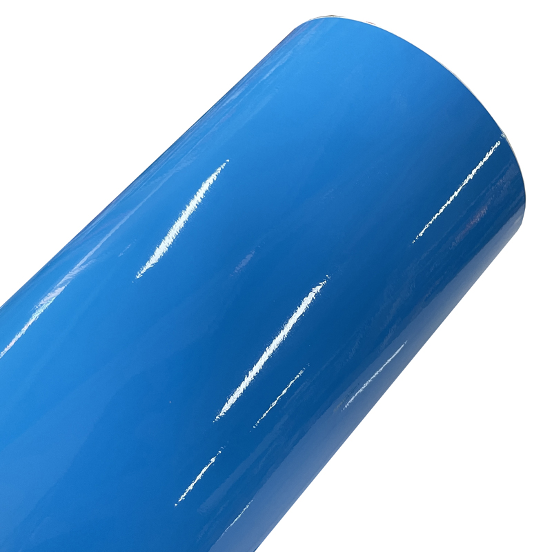 Heat Transfer Vinyl Roll - Premium Glossy Smurf Blue Vinyl Car