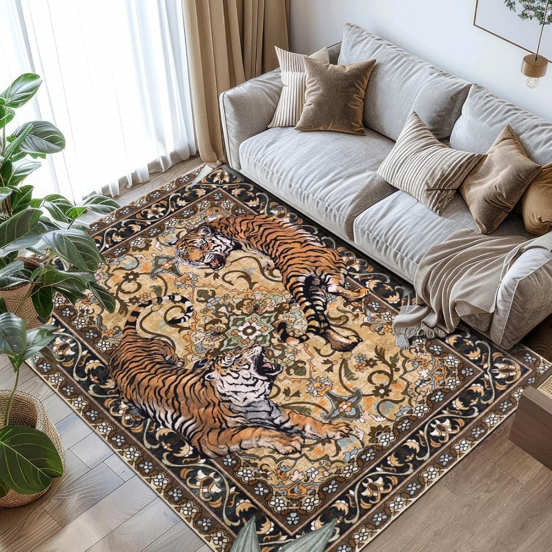 Commercial Printing Online - Nordic Retro Tiger Design Living Room