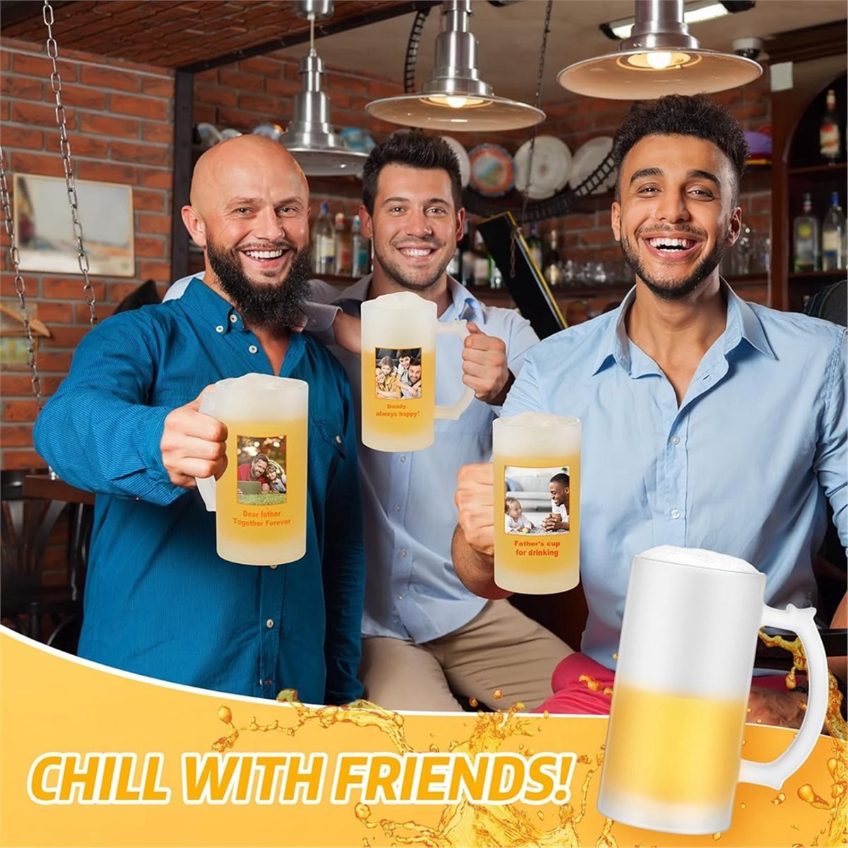 Sublimation Mug Blank - 2 Pcs Sublimation Blank Beer Mugs