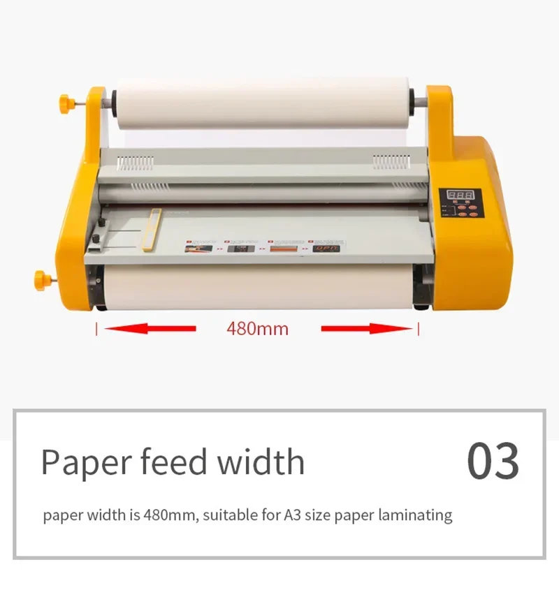 Laminator Cold Roll - 220v Electric 480mm Cold & Hot