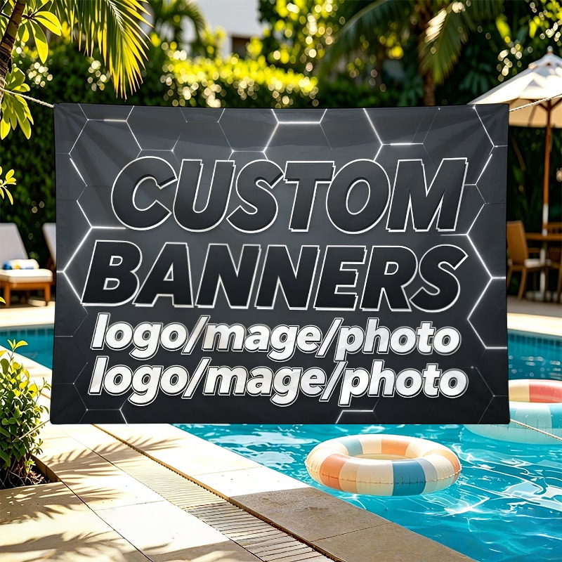 Commercial Printing In Photoshop - Custom Banner Flags Suitable For Festival