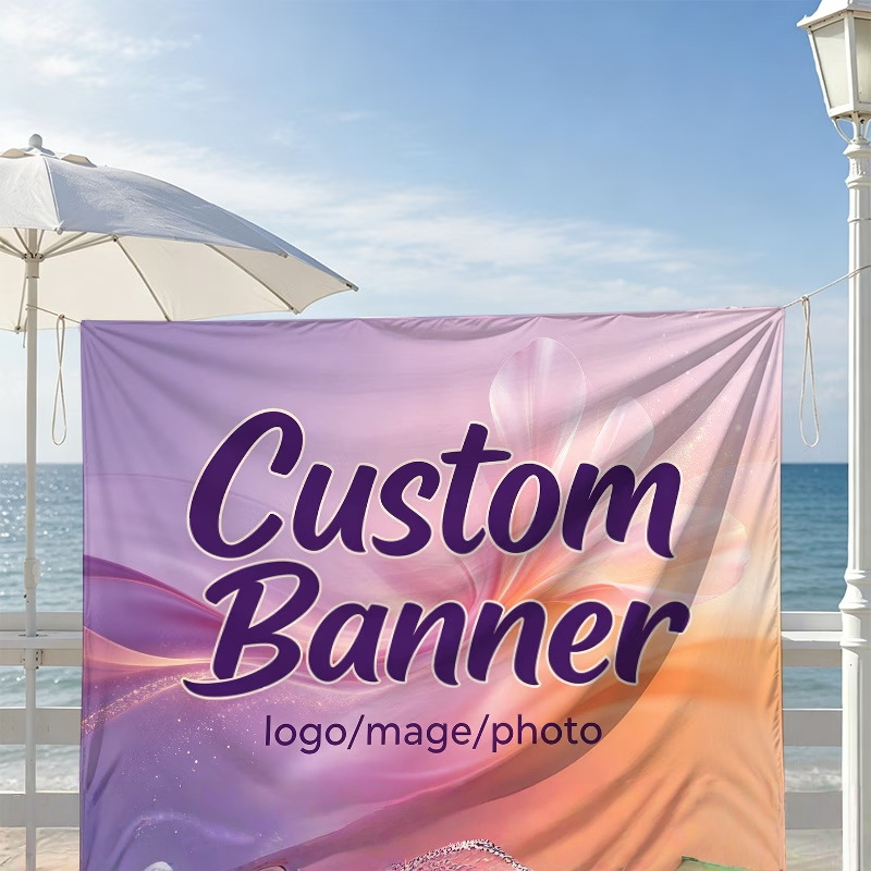 Commercial Printing In Photoshop - Custom Banner Flags Suitable For Graduation