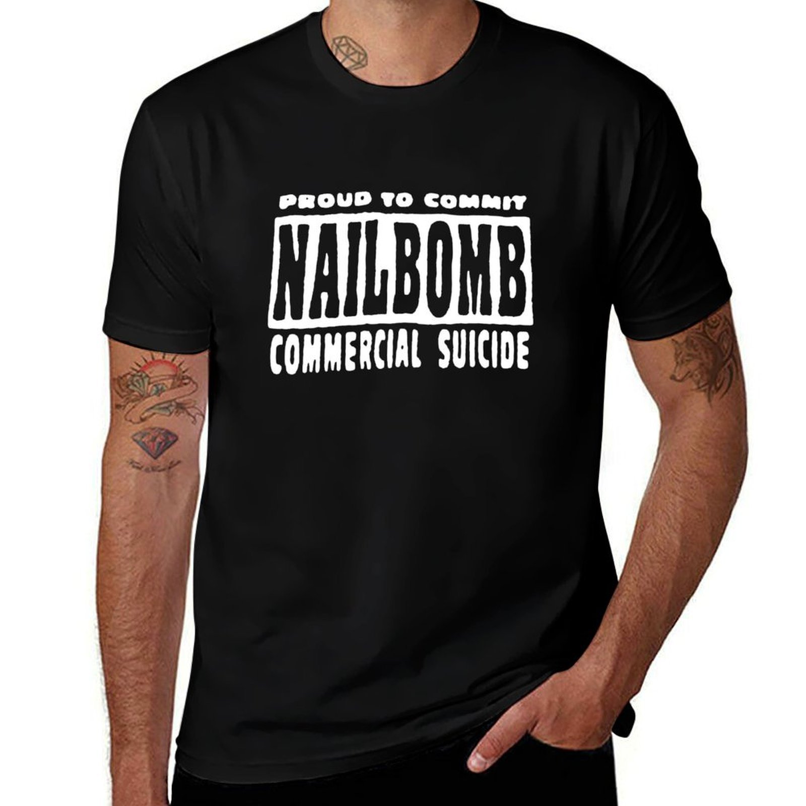 Commercial Shirt Printing - Proud To Commit Náílbómb Commercial Suicide
