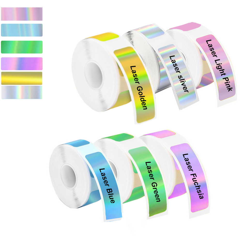 Heat Transfer Vinyl Roll - 2 Roll 12*40mm Holographic Label Sticker