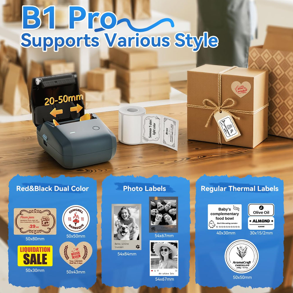 Niimbot B1/B1PRO Label Printer - Commercial Printing Dpi recension och pris