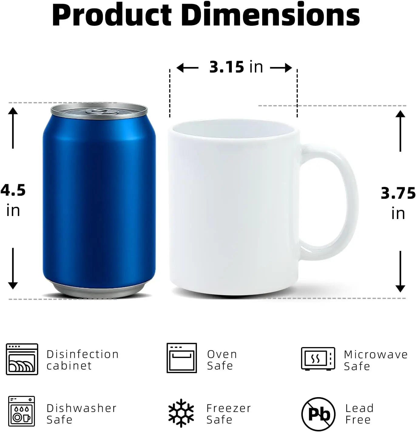 Sublimation Mugs 11 oz, Sublim - Sublimation Mug Blank recension och pris