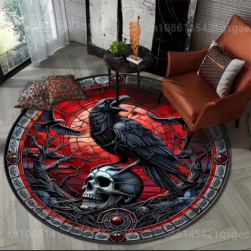 Multiple sizes Raven skull the - Commercial Glass Printing recension och pris