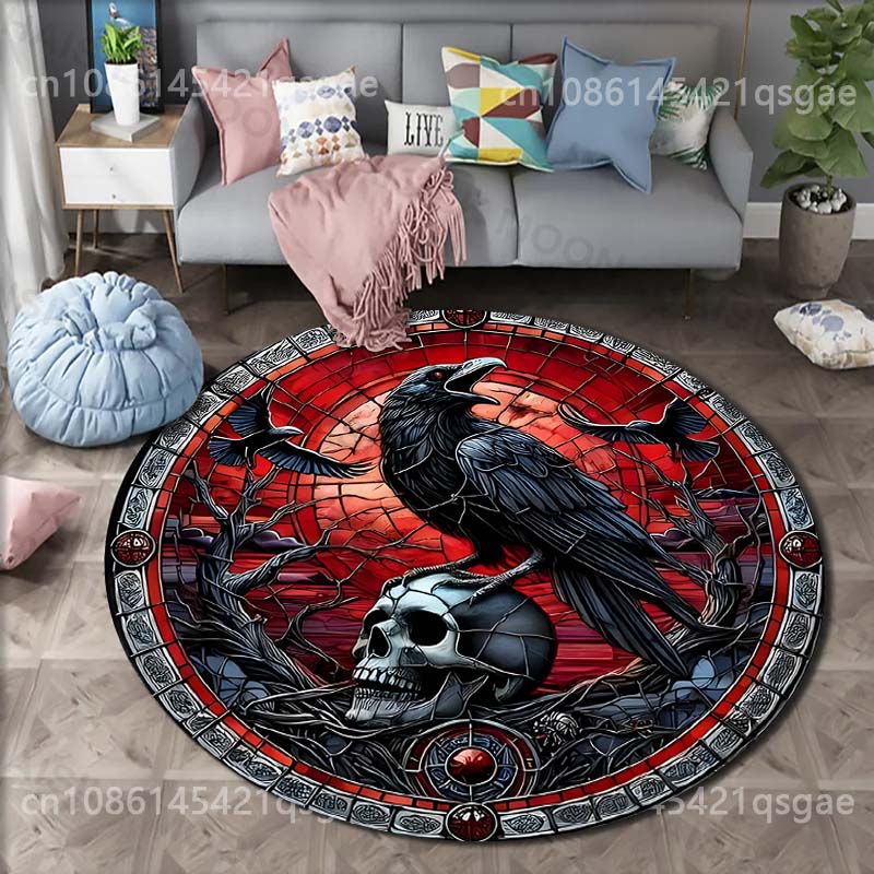 Multiple sizes Raven skull the - Commercial Glass Printing recension och pris