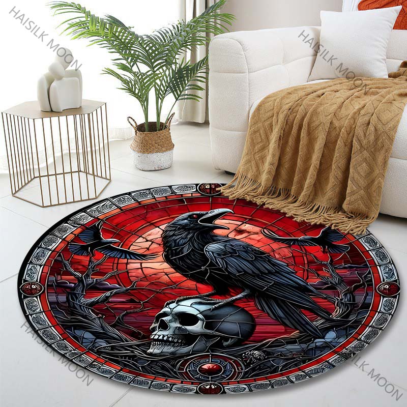 Multiple sizes Raven skull the - Commercial Glass Printing recension och pris