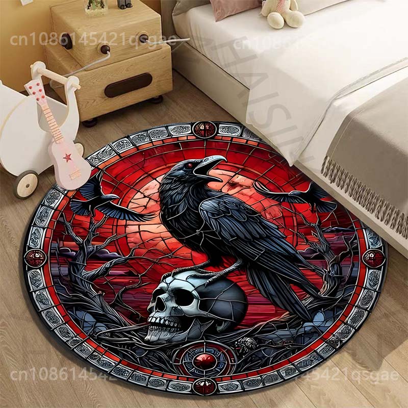 Multiple sizes Raven skull the - Commercial Glass Printing recension och pris