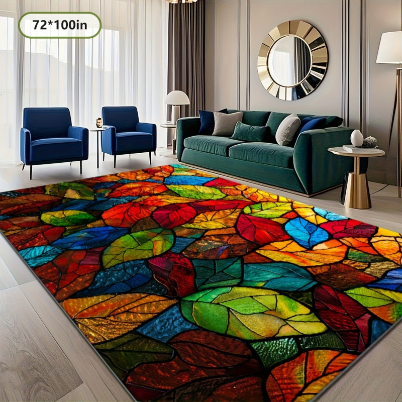 VIKAMA Stained Glass Leaf Prin - Commercial Glass Printing recension och pris