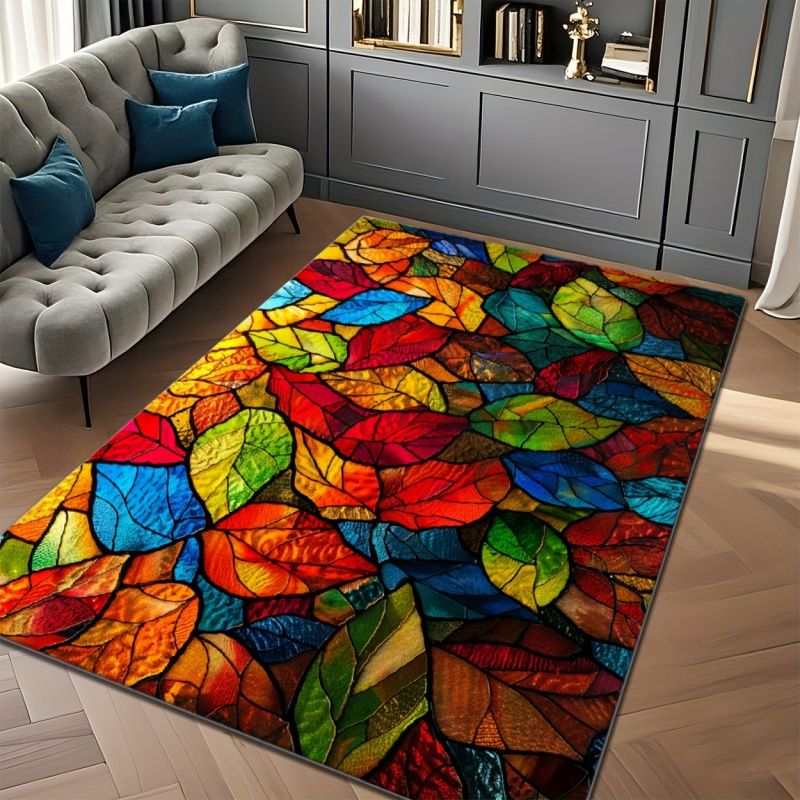 VIKAMA Stained Glass Leaf Prin - Commercial Glass Printing recension och pris
