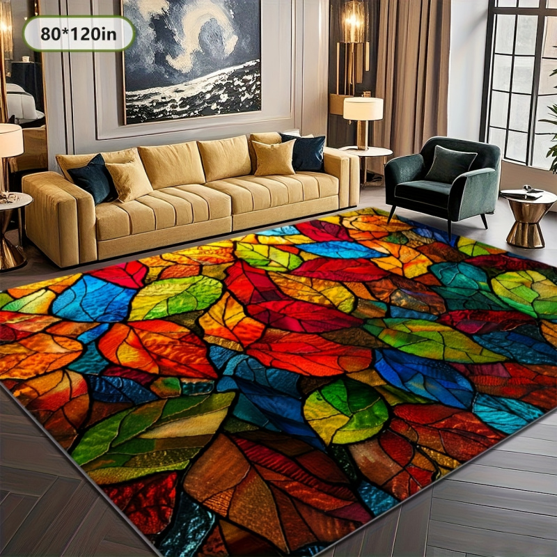 VIKAMA Stained Glass Leaf Prin - Commercial Glass Printing recension och pris
