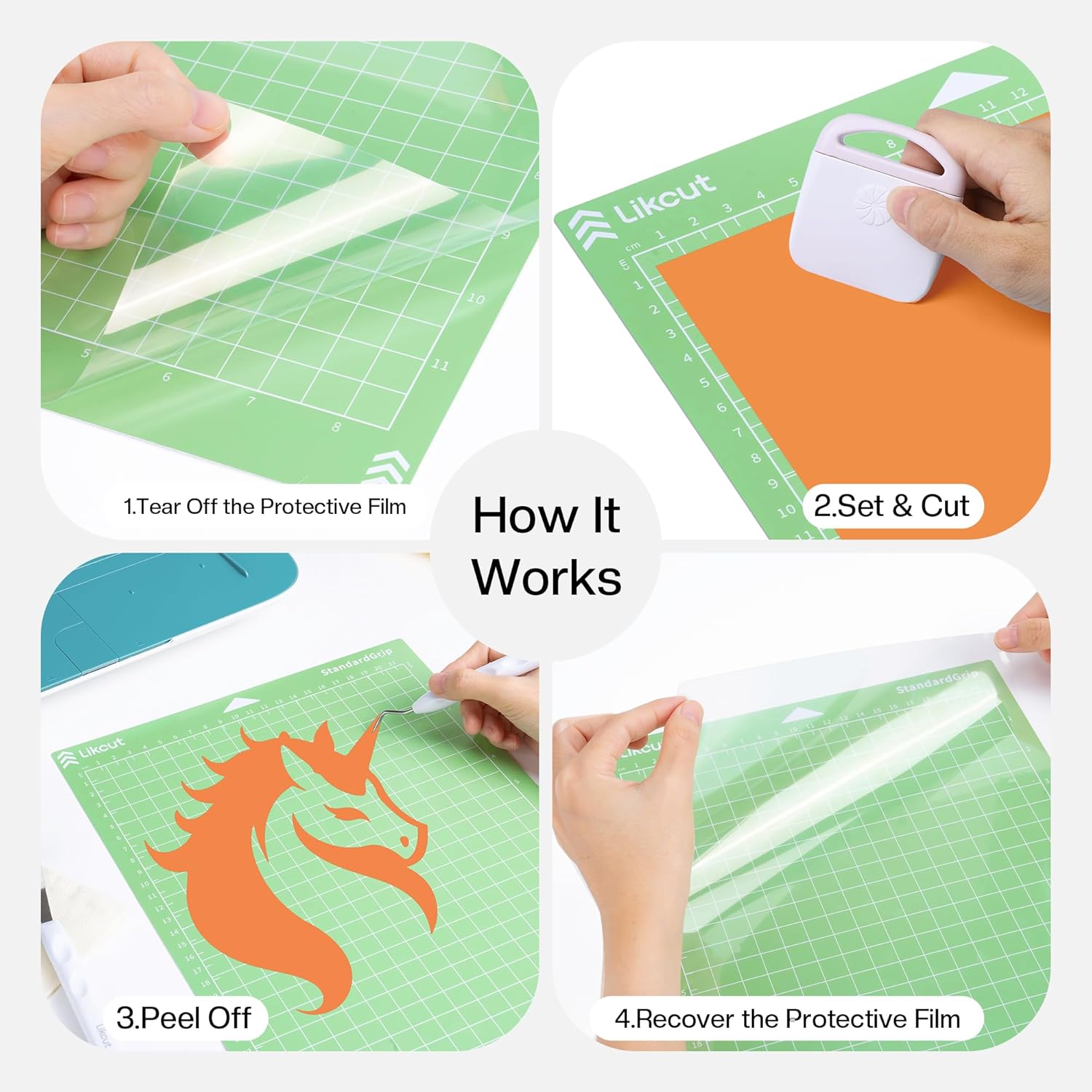 Adhesive Cutting Mats 3-Pack 4 - Plotter Cutting Mat recension och pris