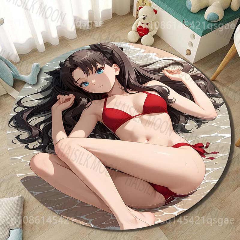 1PC Red bikini on beach Print  - Printing On Commercial recension och pris