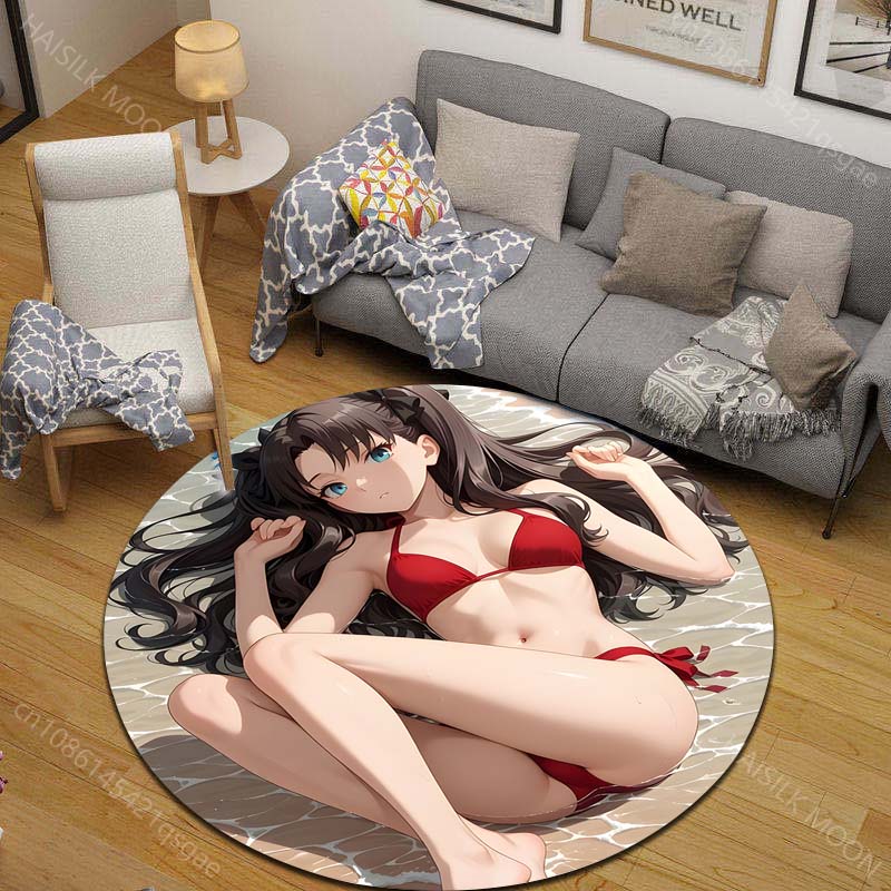 1PC Red bikini on beach Print  - Printing On Commercial recension och pris