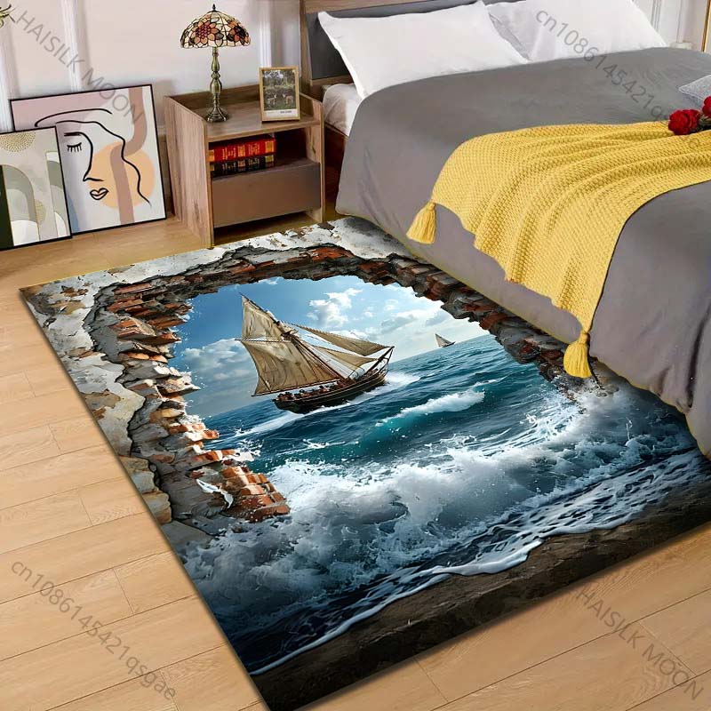 1PC Sailing ship through broke - Commercial Wall Printing Machine recension och pris