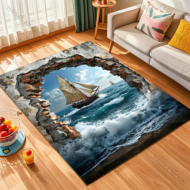 1PC Sailing ship through broke - Commercial Wall Printing Machine recension och pris