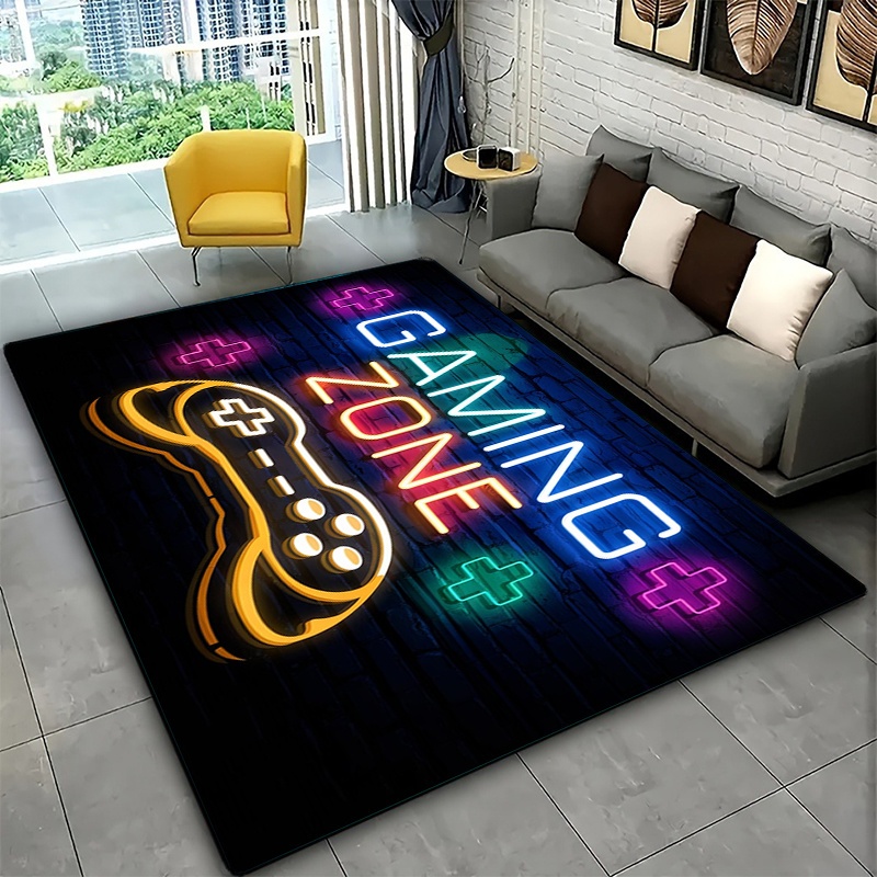 Neon Purple Blue Game Zone Gra - Commercial Wall Printing Machine recension och pris