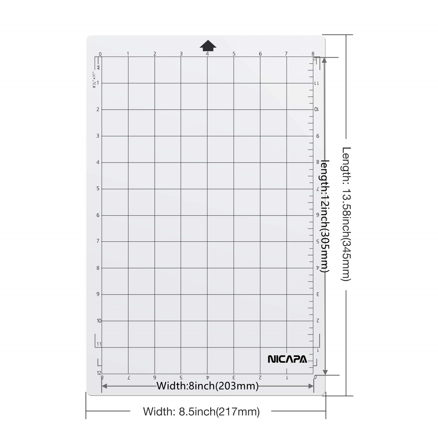 3/5 Psc Cutting Mat for Silhou - Plotter Cutting Mat recension och pris