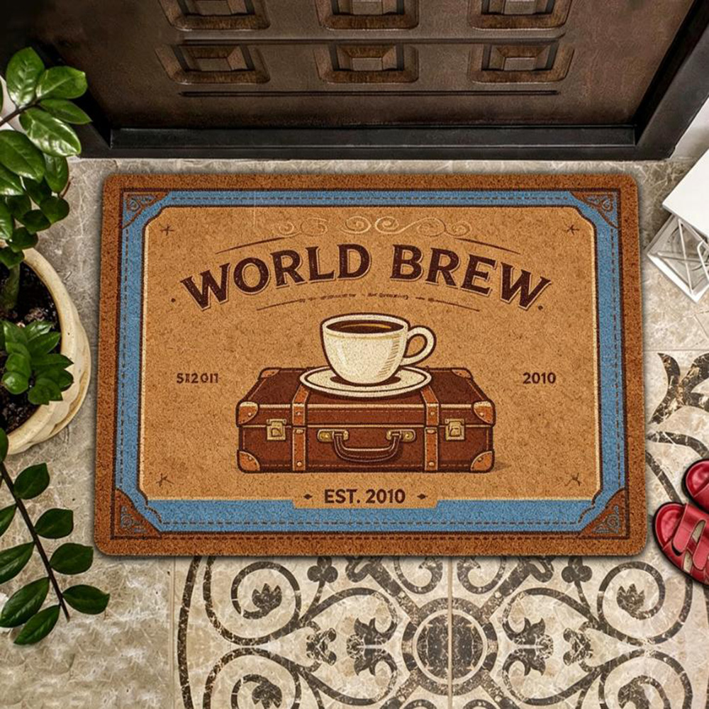 Rug cafe shop custom logo prin - Commercial Printing House recension och pris
