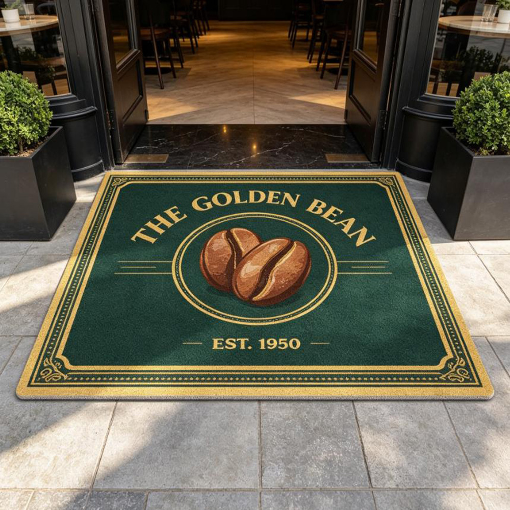 Rug cafe shop custom logo prin - Commercial Printing House recension och pris