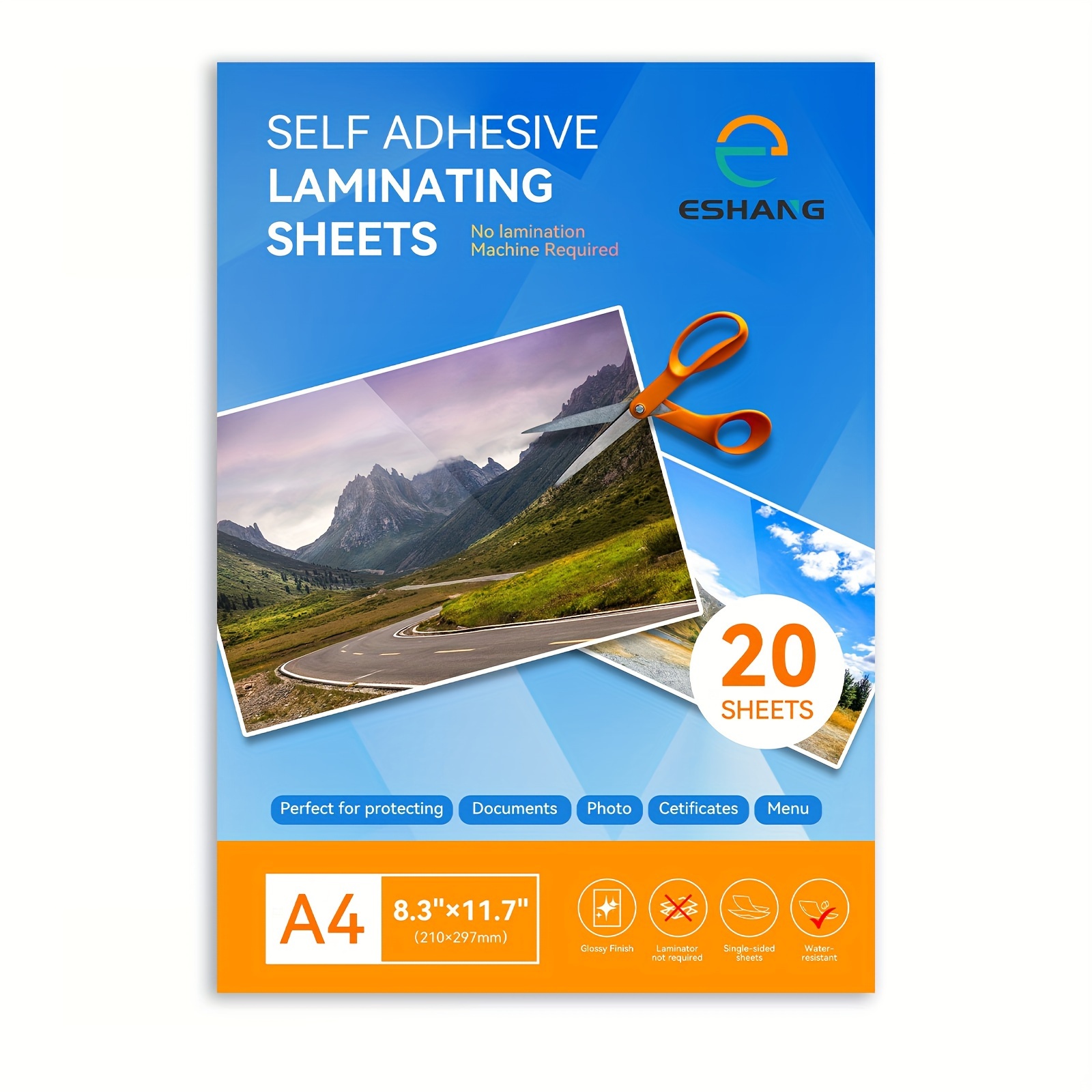 20 Sheets- A4 Size: 8.3x11.7 I - Laminator Cold Roll recension och pris