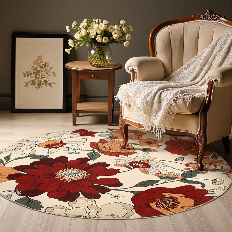 Round Living Room Carpet Vinta - Commercial Printing Online recension och pris