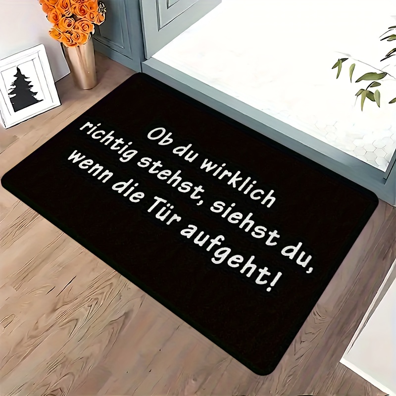 German Quote Flannel Doormat B - Commercial Printing House recension och pris