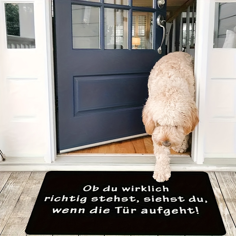 German Quote Flannel Doormat B - Commercial Printing House recension och pris