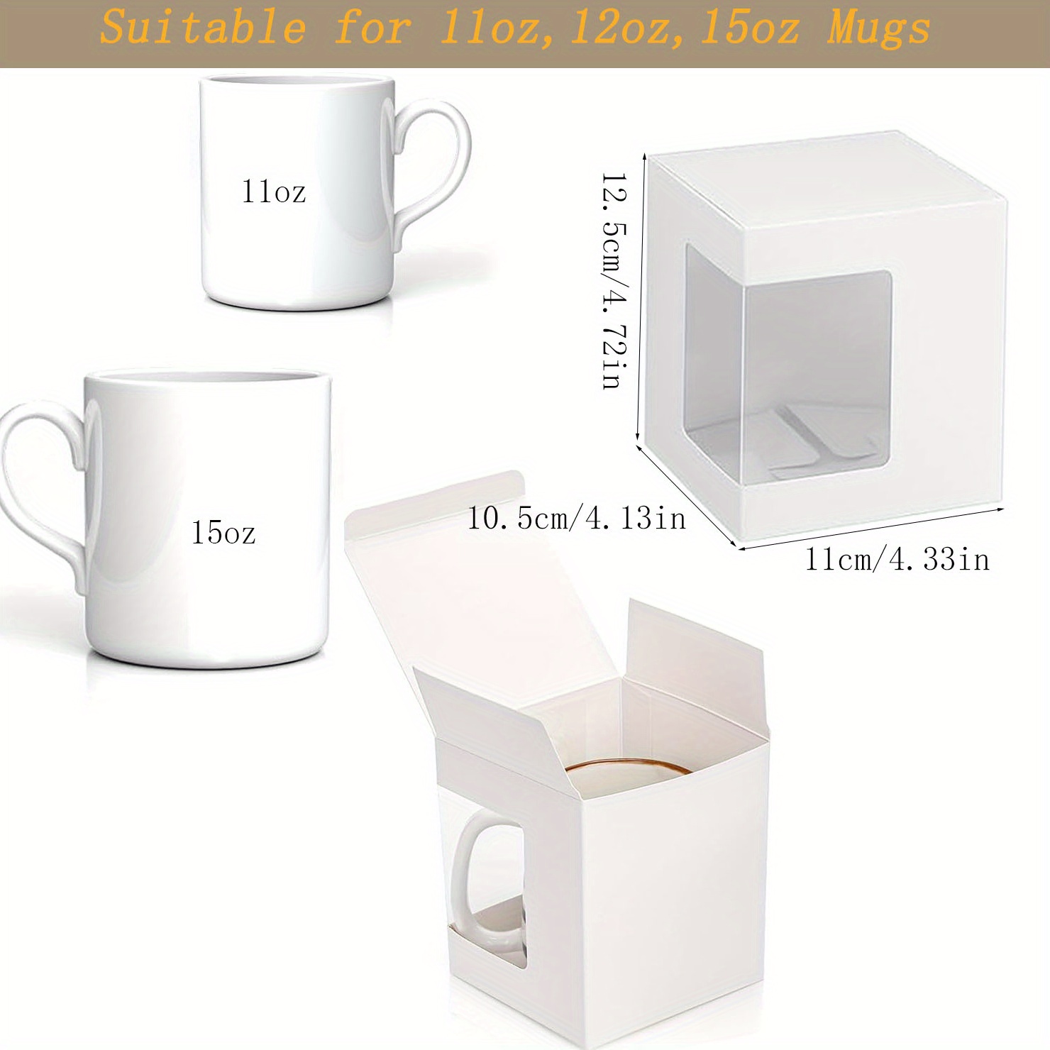 12Pack Gift Boxes for Sublimat - Sublimation Mug Blank recension och pris
