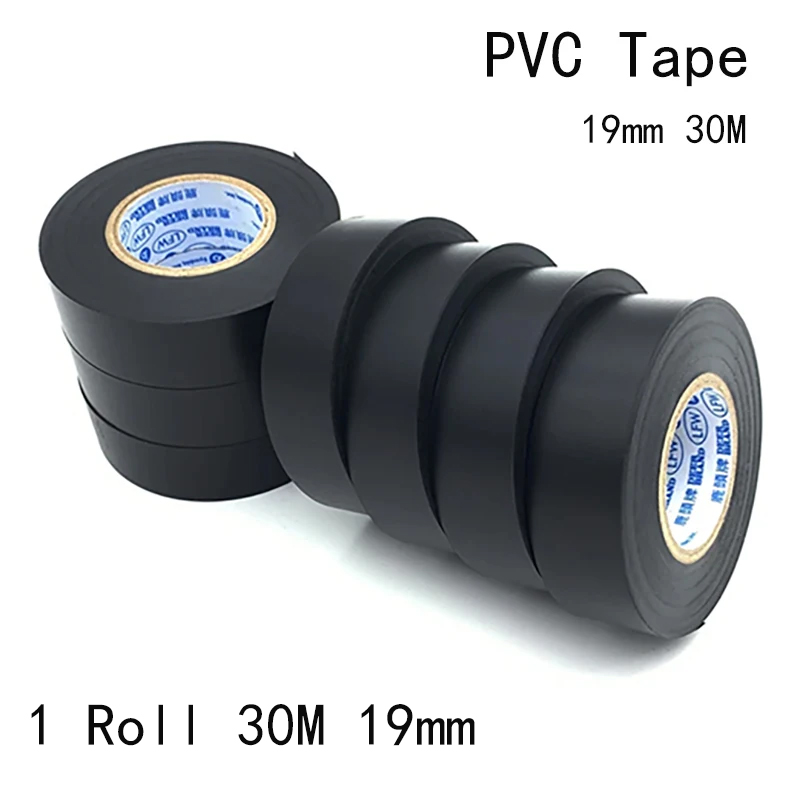 1pc 19MMX30M Black Electrical  - Heat Transfer Vinyl Roll recension och pris