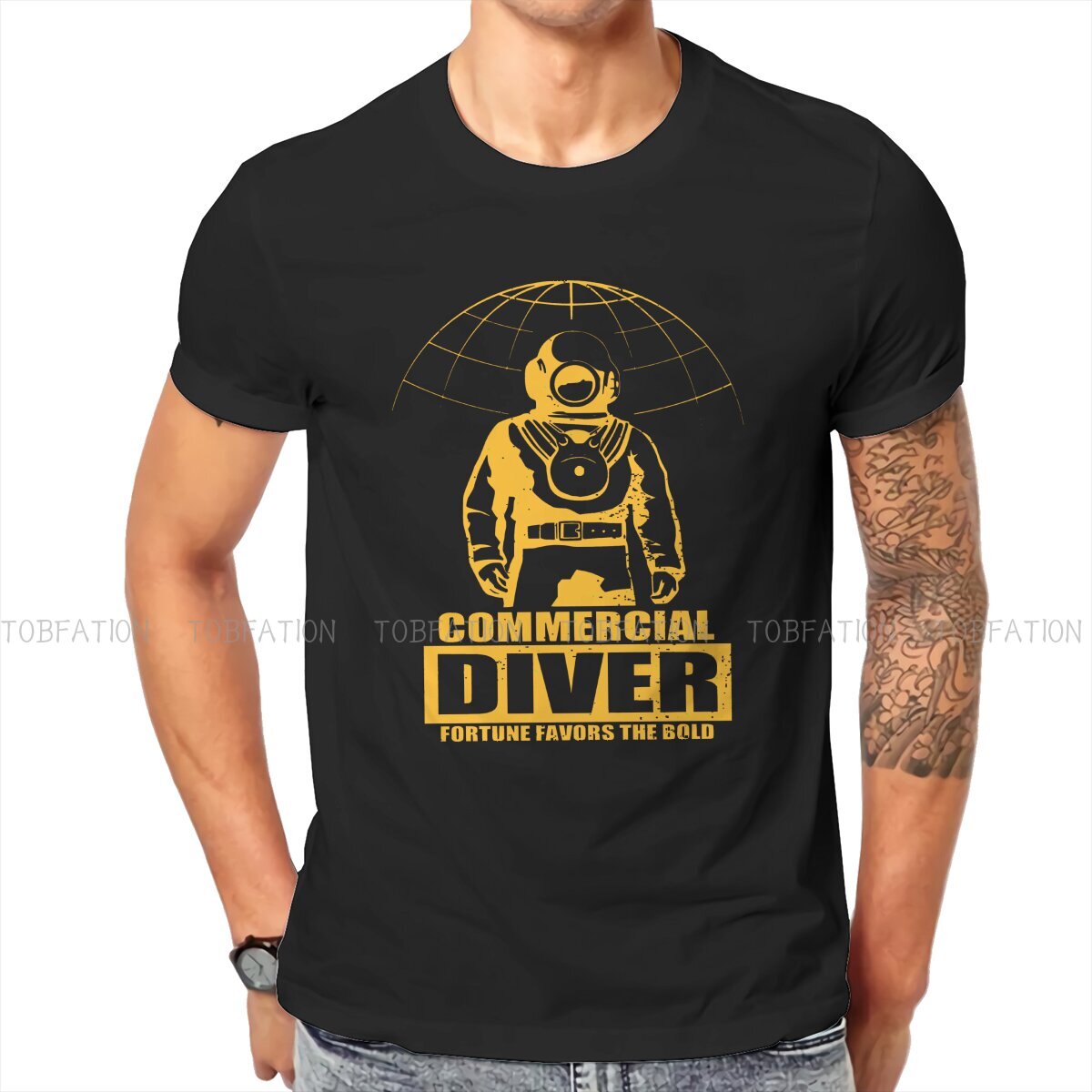 Commercial Diver Yellow Casual - Commercial Shirt Printing recension och pris