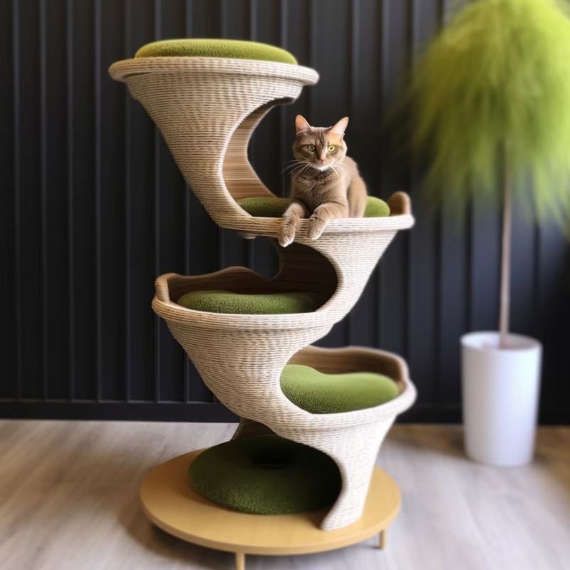 Modern Cat Apartment House, 3D - Commercial Printing House recension och pris