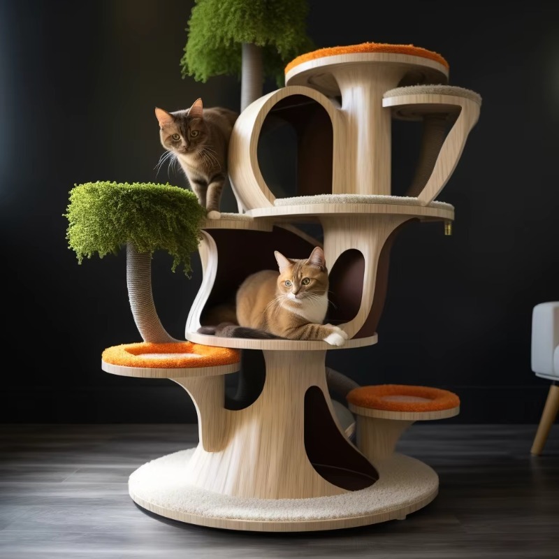 Modern Cat Apartment House, 3D - Commercial Printing House recension och pris
