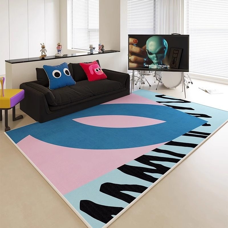 Abstract Color-blocked Print L - Printing On Commercial recension och pris