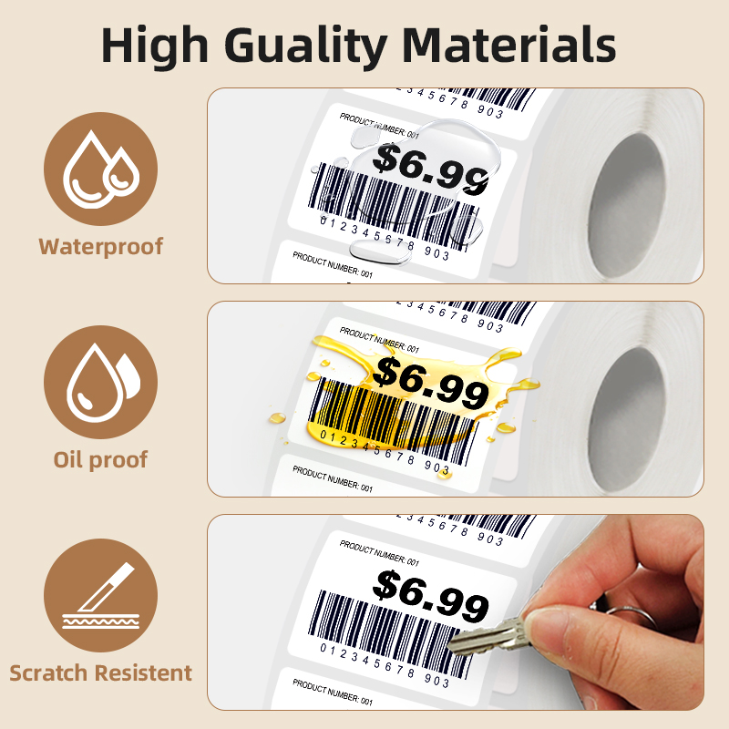 5 Rolls of White Label Sticker - Commercial Printing Services recension och pris