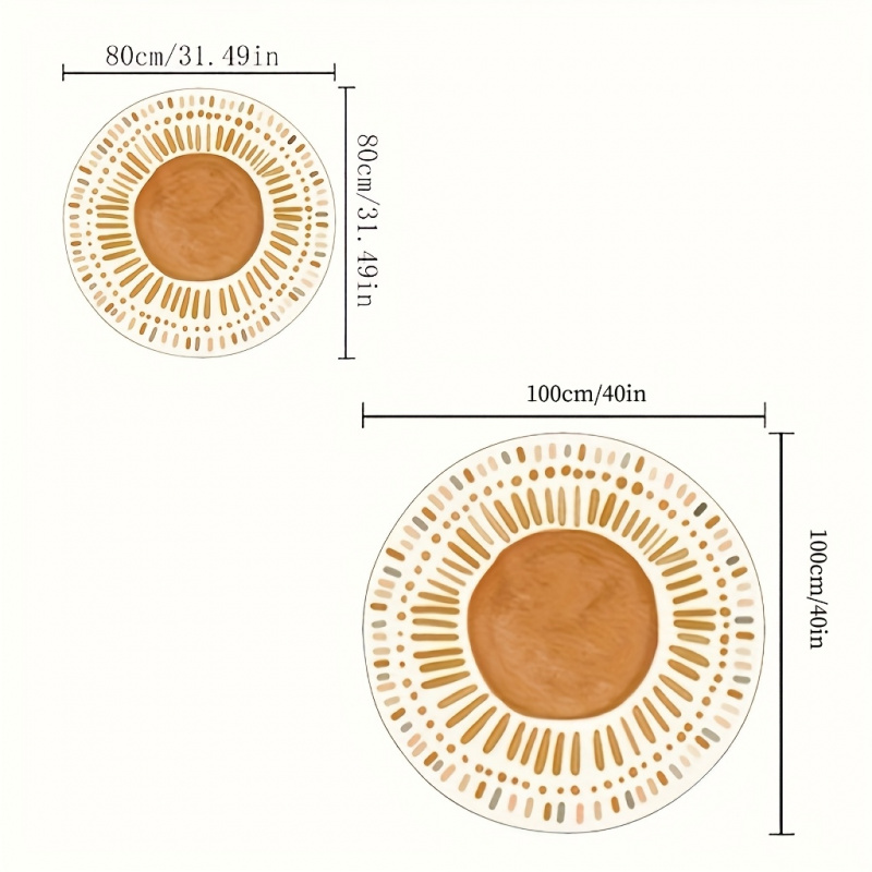VIKAMA Boho Sunburst Round Are - Commercial Printing Products recension och pris