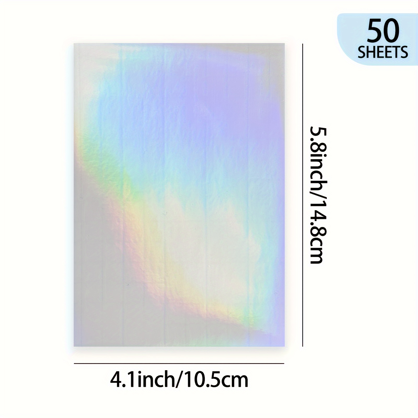 50 Sheets A6 Size Holographic  - Laminator Cold Roll recension och pris