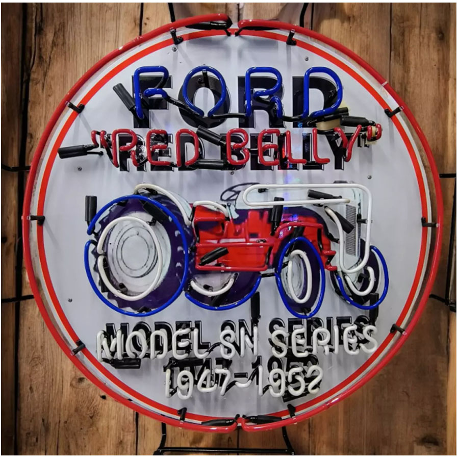 For Red Belly Neon Sign Tracto - Commercial Glass Printing recension och pris