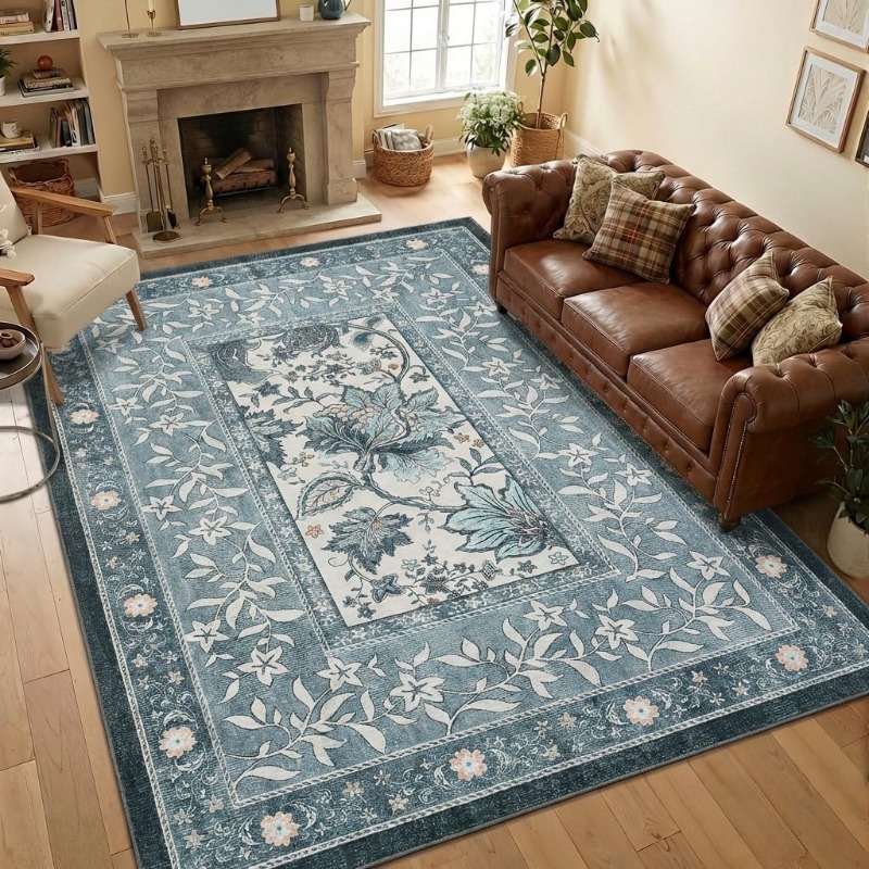 Retro Plant Print Carpet for L - Commercial Printing Online recension och pris