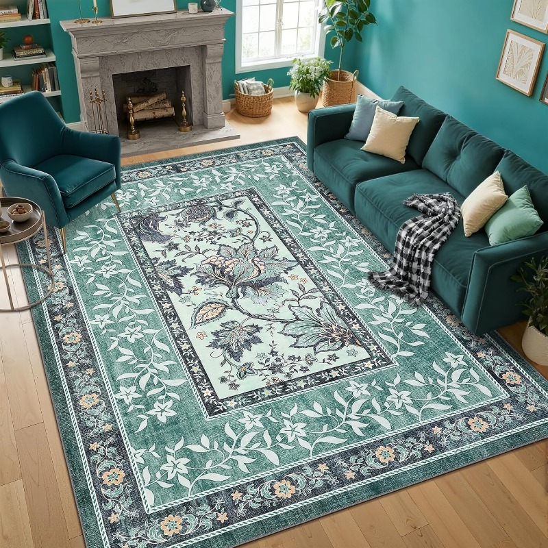 Retro Plant Print Carpet for L - Commercial Printing Online recension och pris