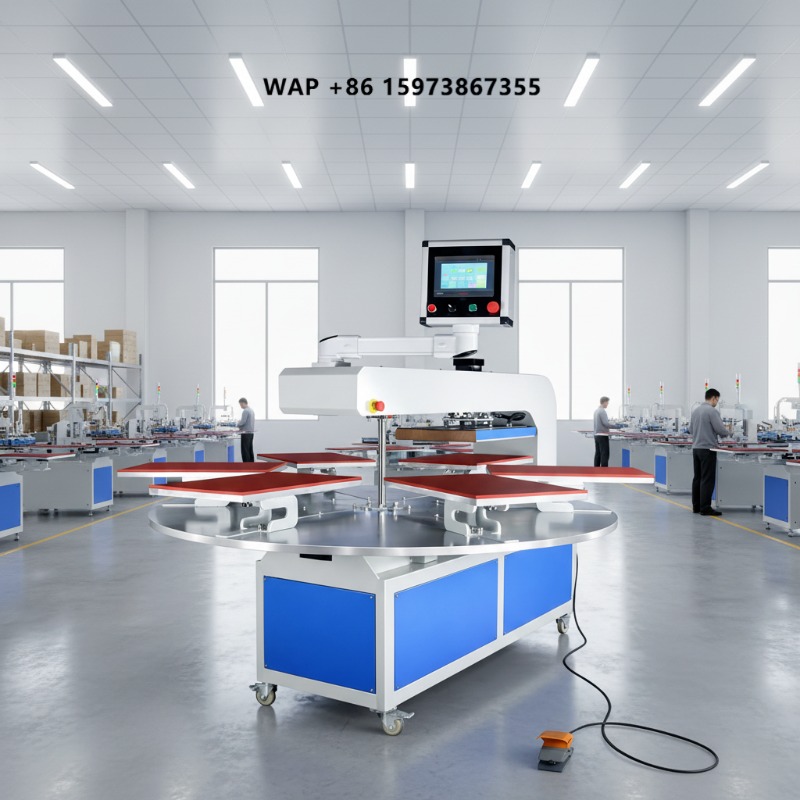 Factory Automatic 6-Station T- - Heat Press Machine recension och pris